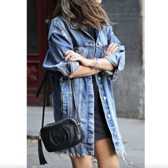 Zara Jackets & Blazers - Zara Distressed Blue Denim Jacket